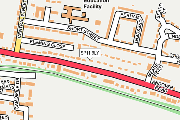 SP11 9LY map - OS OpenMap – Local (Ordnance Survey)