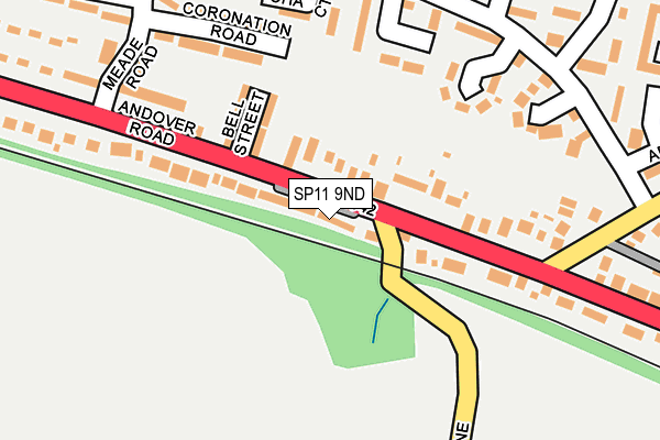 SP11 9ND map - OS OpenMap – Local (Ordnance Survey)