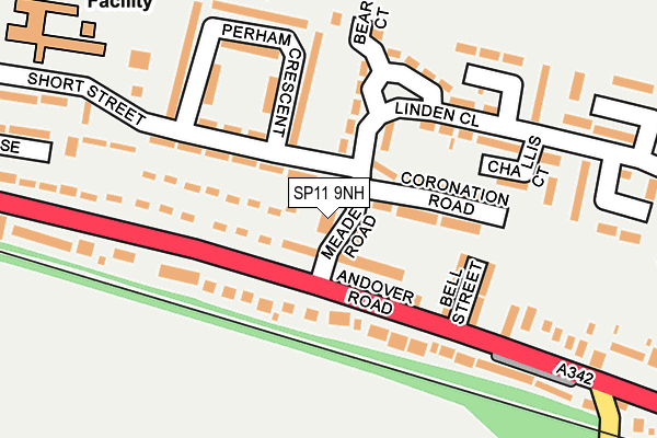 SP11 9NH map - OS OpenMap – Local (Ordnance Survey)