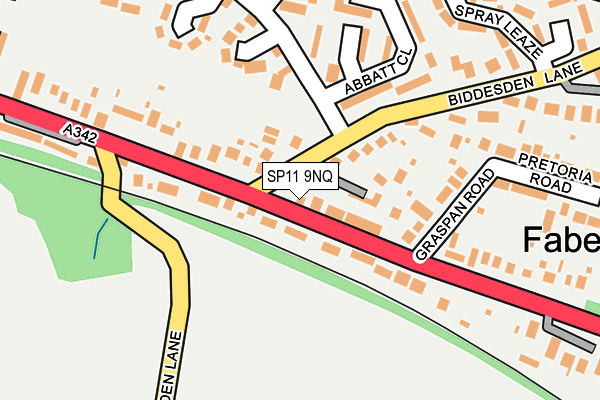 SP11 9NQ map - OS OpenMap – Local (Ordnance Survey)