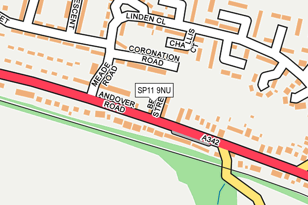 SP11 9NU map - OS OpenMap – Local (Ordnance Survey)