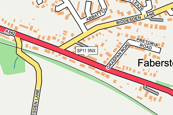 SP11 9NX map - OS OpenMap – Local (Ordnance Survey)