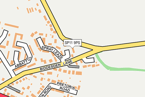 SP11 9PS map - OS OpenMap – Local (Ordnance Survey)
