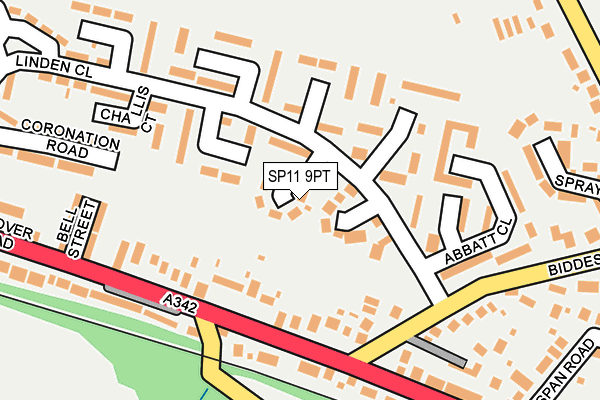 SP11 9PT map - OS OpenMap – Local (Ordnance Survey)