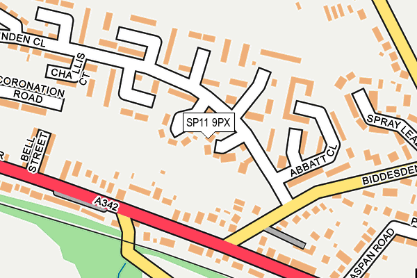 SP11 9PX map - OS OpenMap – Local (Ordnance Survey)