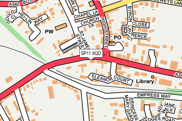 SP11 9QD map - OS OpenMap – Local (Ordnance Survey)