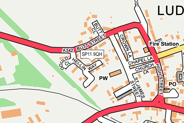 SP11 9QH map - OS OpenMap – Local (Ordnance Survey)