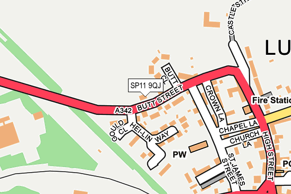 SP11 9QJ map - OS OpenMap – Local (Ordnance Survey)