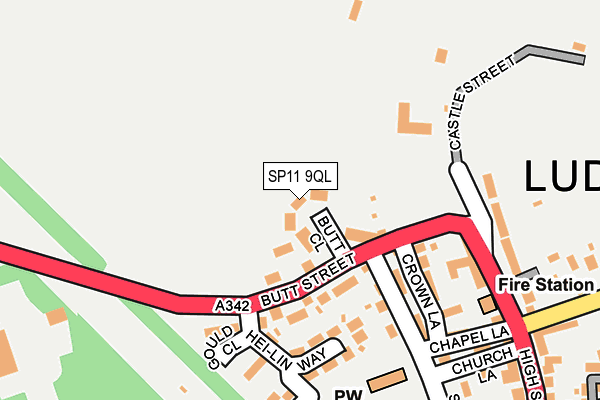 SP11 9QL map - OS OpenMap – Local (Ordnance Survey)