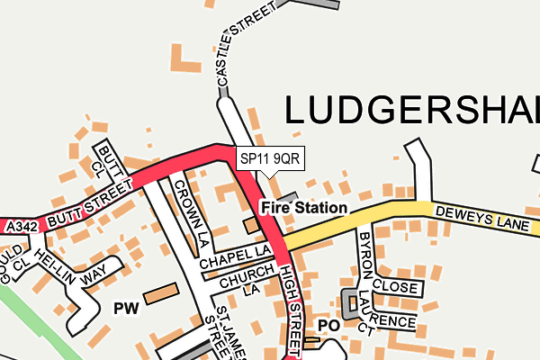 SP11 9QR map - OS OpenMap – Local (Ordnance Survey)