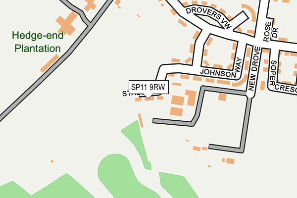 SP11 9RW map - OS OpenMap – Local (Ordnance Survey)