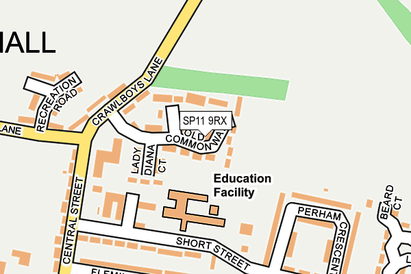 SP11 9RX map - OS OpenMap – Local (Ordnance Survey)