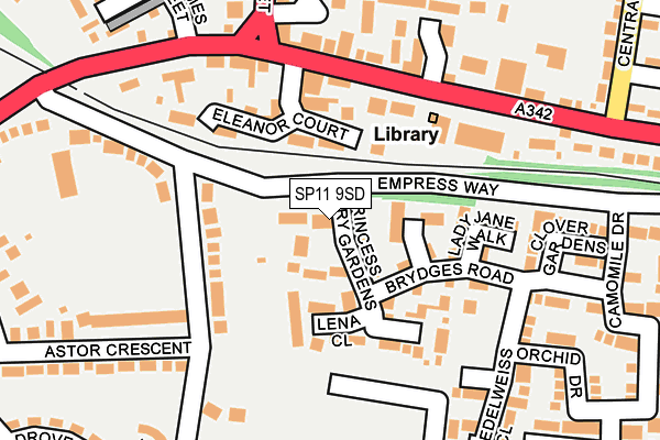 SP11 9SD map - OS OpenMap – Local (Ordnance Survey)