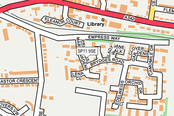 SP11 9SE map - OS OpenMap – Local (Ordnance Survey)