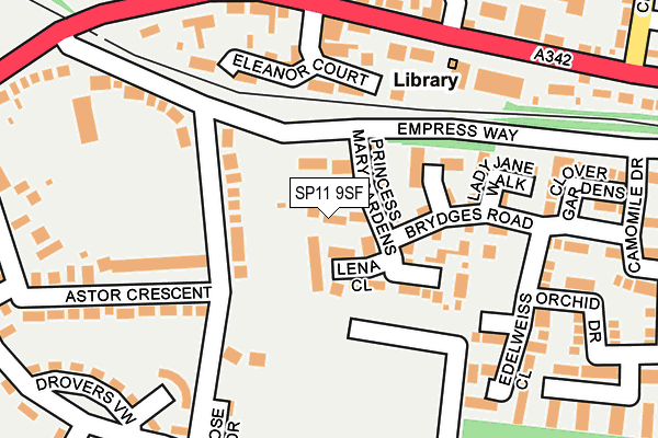 SP11 9SF map - OS OpenMap – Local (Ordnance Survey)