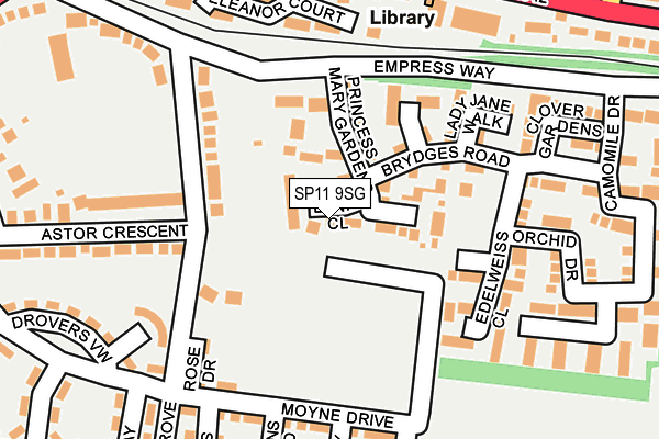 SP11 9SG map - OS OpenMap – Local (Ordnance Survey)