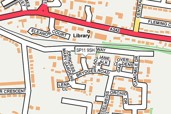 SP11 9SH map - OS OpenMap – Local (Ordnance Survey)