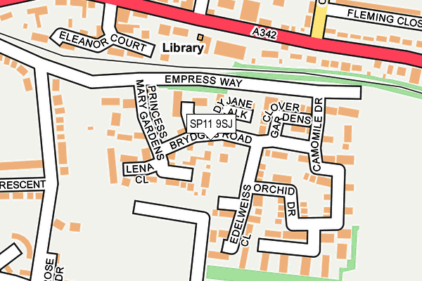 SP11 9SJ map - OS OpenMap – Local (Ordnance Survey)