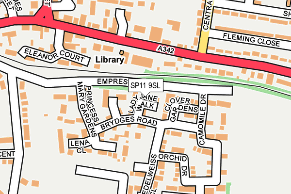 SP11 9SL map - OS OpenMap – Local (Ordnance Survey)