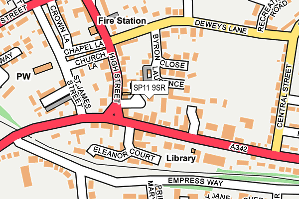 SP11 9SR map - OS OpenMap – Local (Ordnance Survey)