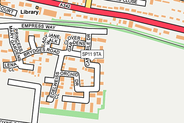 SP11 9TA map - OS OpenMap – Local (Ordnance Survey)