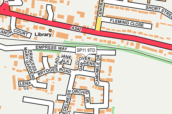 SP11 9TD map - OS OpenMap – Local (Ordnance Survey)