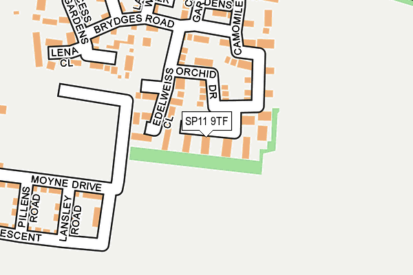 SP11 9TF map - OS OpenMap – Local (Ordnance Survey)