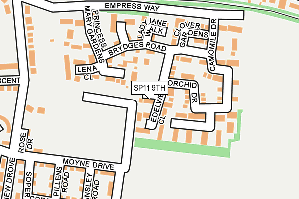 SP11 9TH map - OS OpenMap – Local (Ordnance Survey)