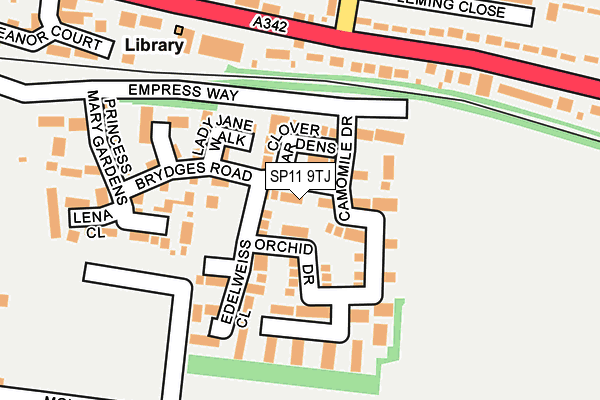 SP11 9TJ map - OS OpenMap – Local (Ordnance Survey)