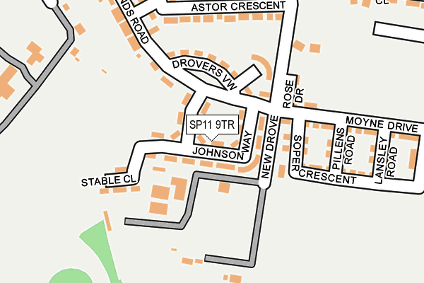 SP11 9TR map - OS OpenMap – Local (Ordnance Survey)