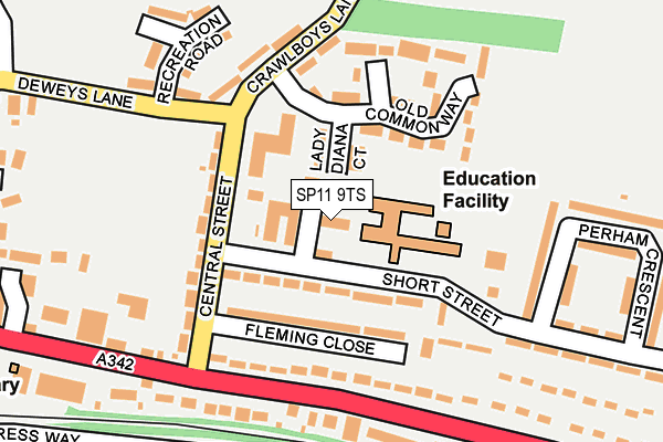 SP11 9TS map - OS OpenMap – Local (Ordnance Survey)