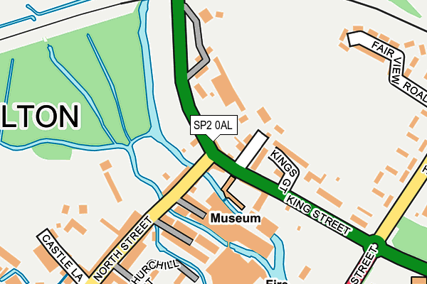 SP2 0AL map - OS OpenMap – Local (Ordnance Survey)