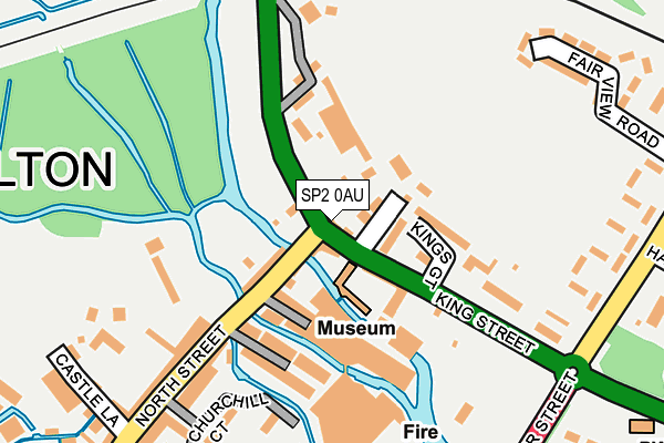 SP2 0AU map - OS OpenMap – Local (Ordnance Survey)