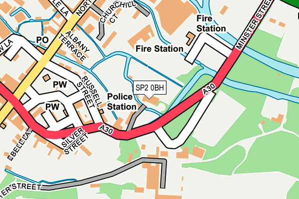 SP2 0BH map - OS OpenMap – Local (Ordnance Survey)