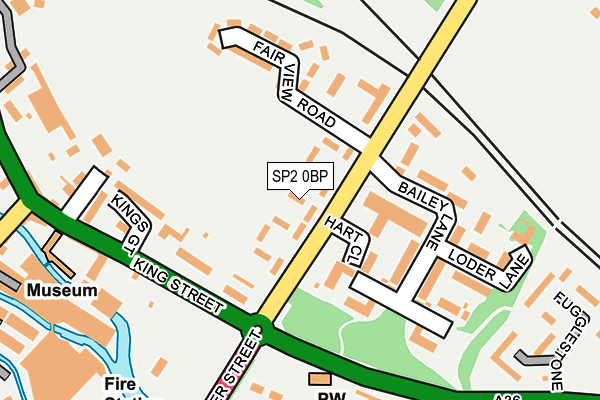 SP2 0BP map - OS OpenMap – Local (Ordnance Survey)