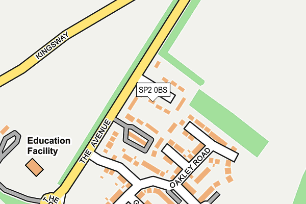 SP2 0BS map - OS OpenMap – Local (Ordnance Survey)