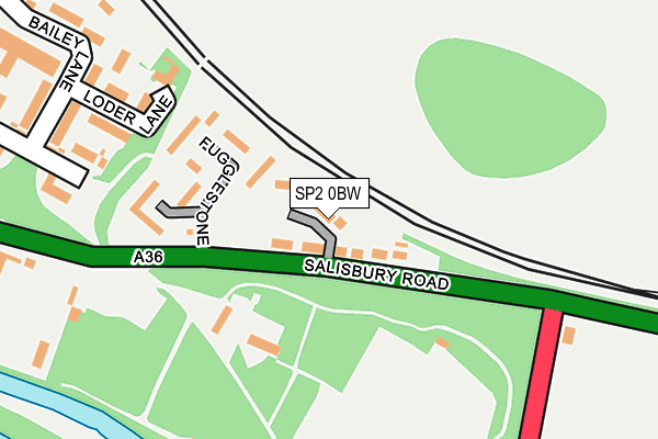 SP2 0BW map - OS OpenMap – Local (Ordnance Survey)