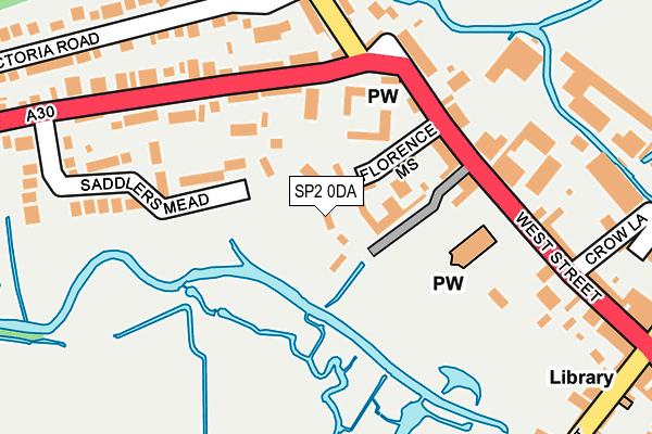 SP2 0DA map - OS OpenMap – Local (Ordnance Survey)