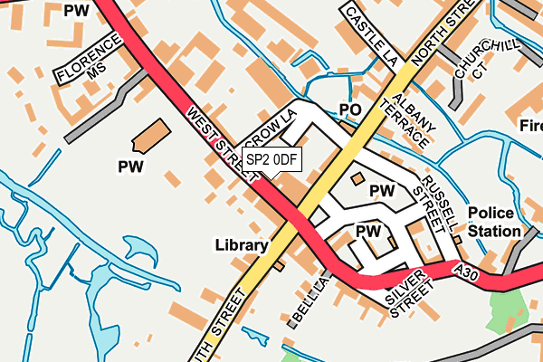 SP2 0DF map - OS OpenMap – Local (Ordnance Survey)
