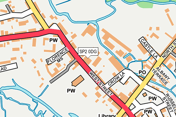 SP2 0DG map - OS OpenMap – Local (Ordnance Survey)