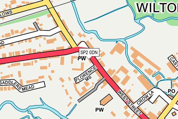 SP2 0DN map - OS OpenMap – Local (Ordnance Survey)