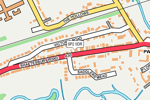 SP2 0DR map - OS OpenMap – Local (Ordnance Survey)