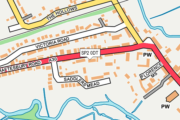SP2 0DT map - OS OpenMap – Local (Ordnance Survey)