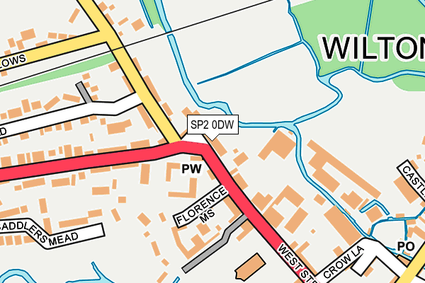 SP2 0DW map - OS OpenMap – Local (Ordnance Survey)