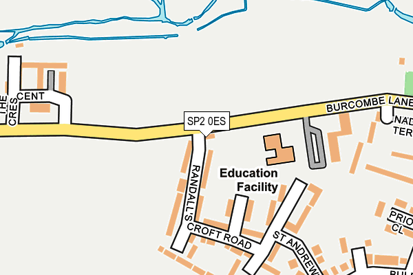 SP2 0ES map - OS OpenMap – Local (Ordnance Survey)