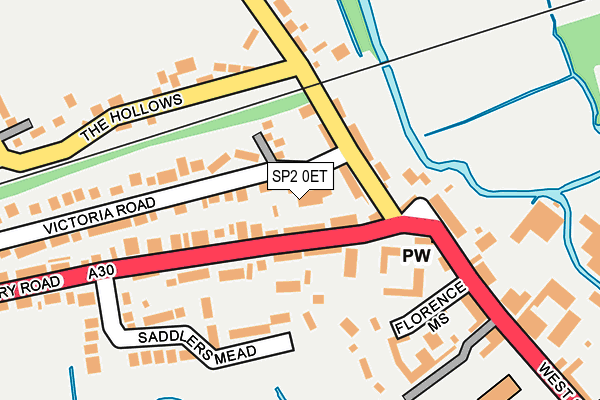 SP2 0ET map - OS OpenMap – Local (Ordnance Survey)