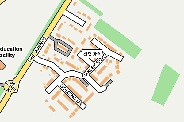 SP2 0FA map - OS OpenMap – Local (Ordnance Survey)