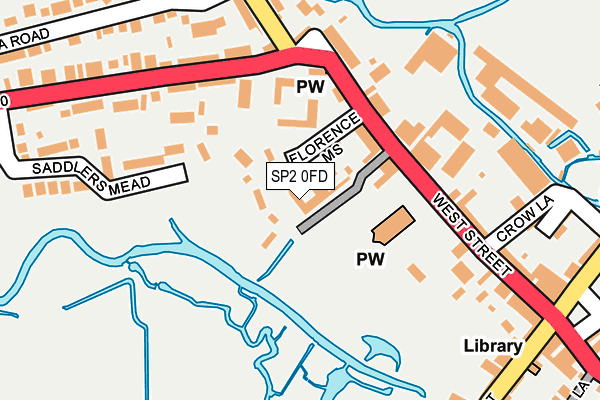 SP2 0FD map - OS OpenMap – Local (Ordnance Survey)