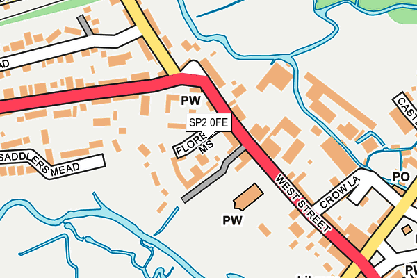 SP2 0FE map - OS OpenMap – Local (Ordnance Survey)