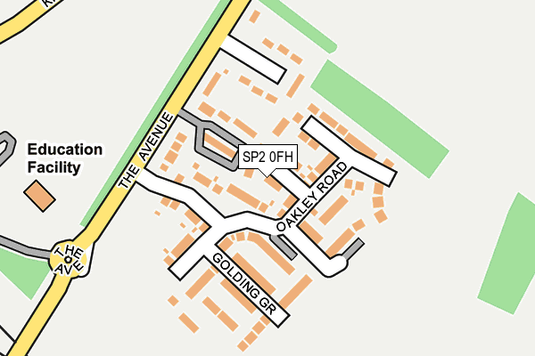 SP2 0FH map - OS OpenMap – Local (Ordnance Survey)